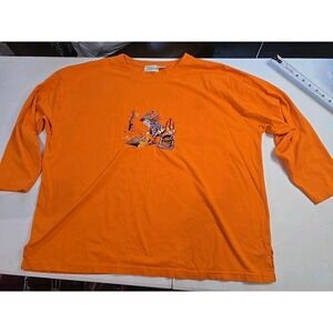 Halloween Shirt 2X Witch Ghost Goblin Cauldron Spell Kitschy Vintage Shenanigans